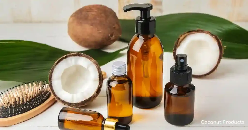 Locally made coconut oils and skincare products.