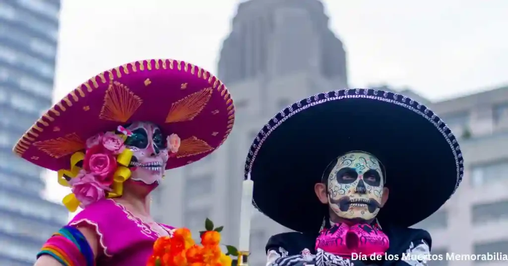 Colorful Día de los Muertos decorations