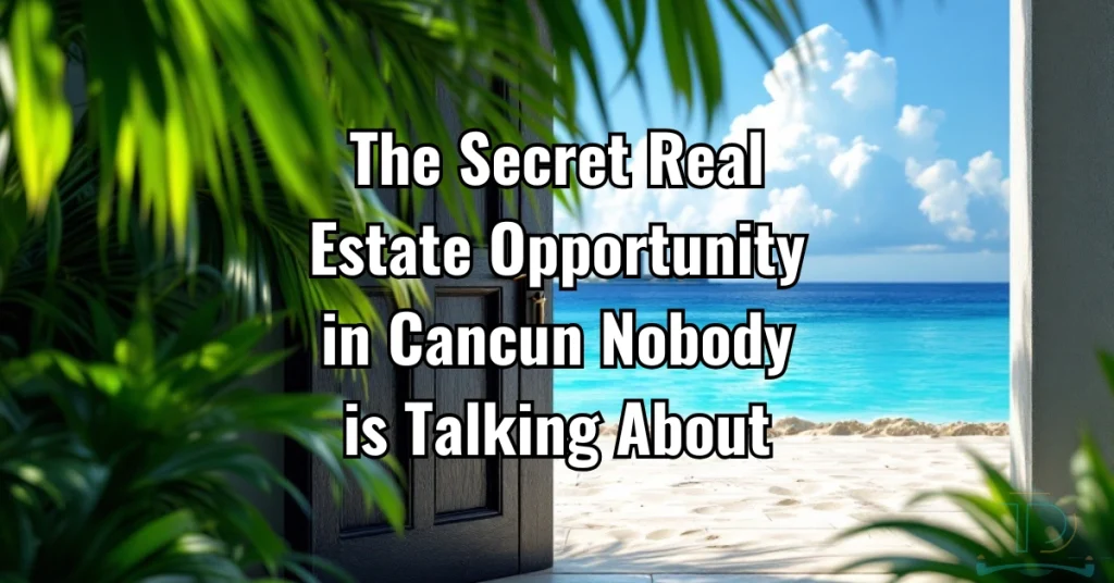 secret real estate opportunity in cancun